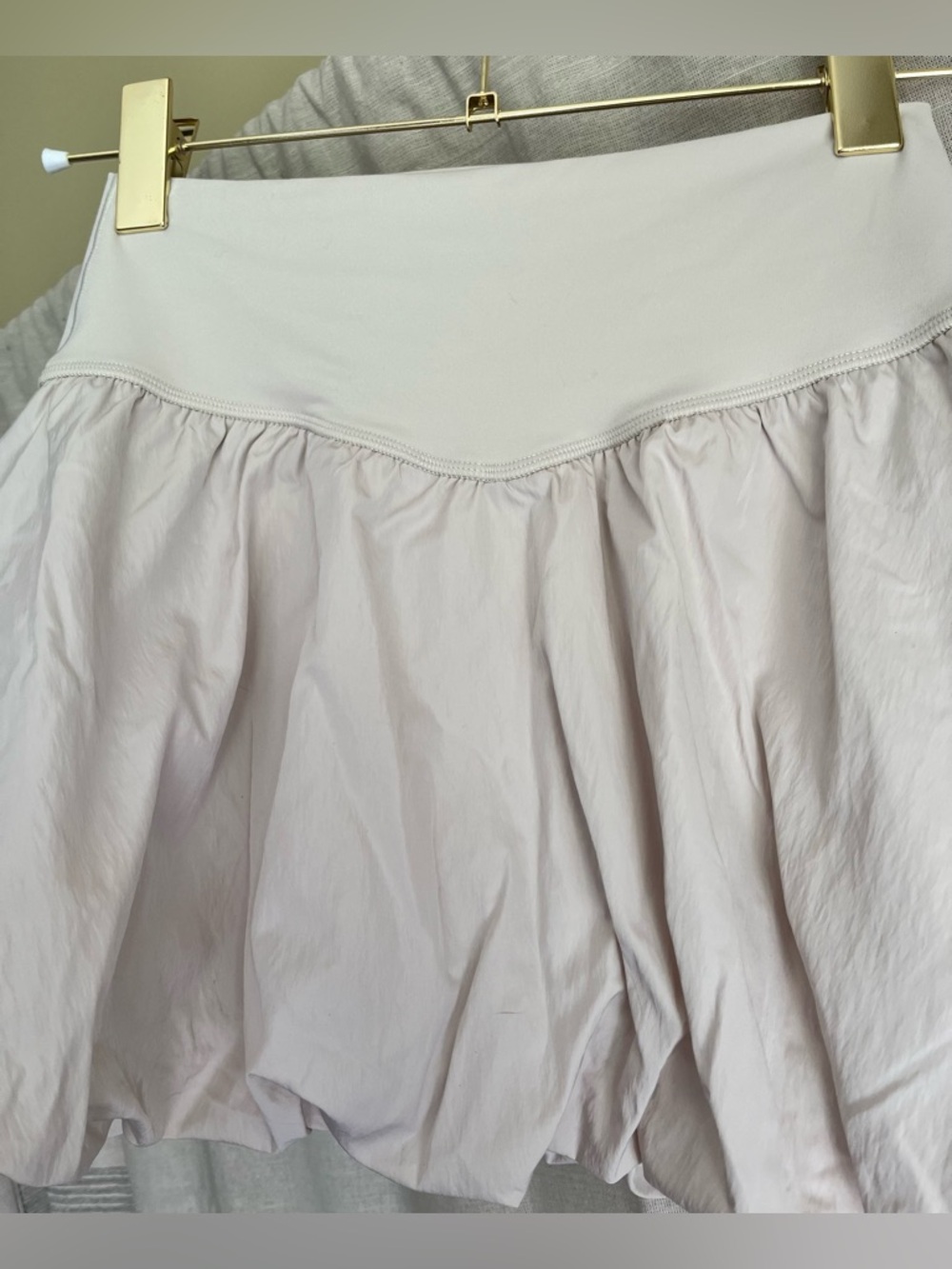 Aerie Bubble Skort Basque Waist Light Beige Size Medium - Picture 3 of 4